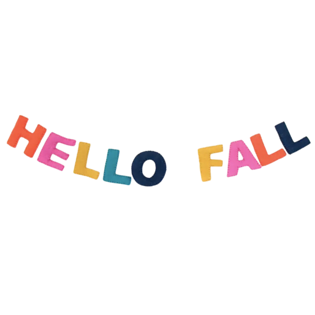 Hello Fall Felt Garland