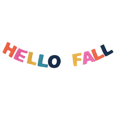 Hello Fall Felt Garland