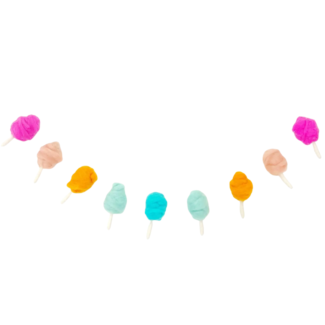 Cotton Candy Felt Garland