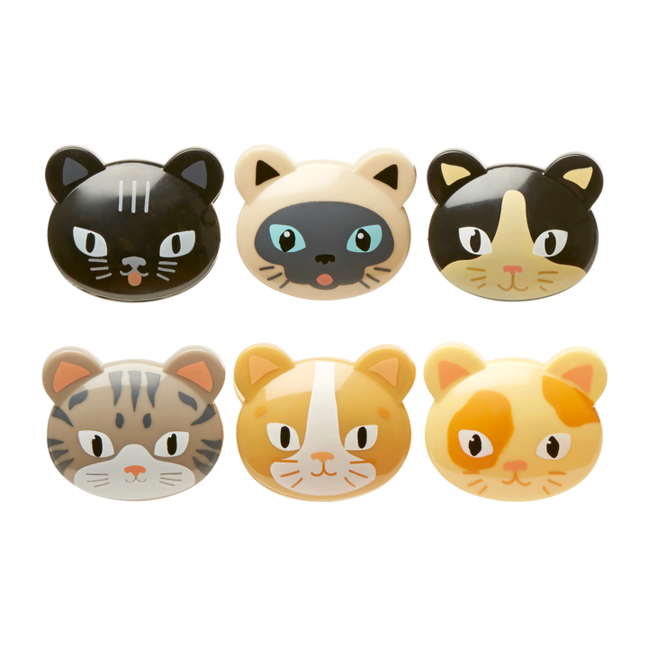 Cat Bag Clips - Set of 6