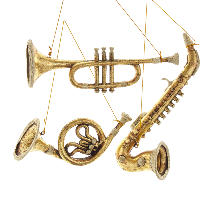 Antique Gold Musical Instrument Ornaments