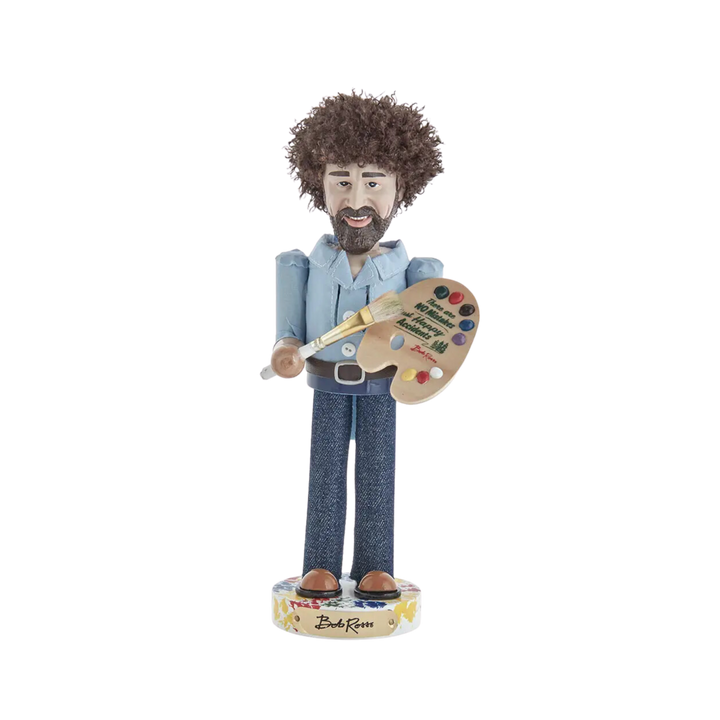 10" Bob Ross W/Palette Nutcracker