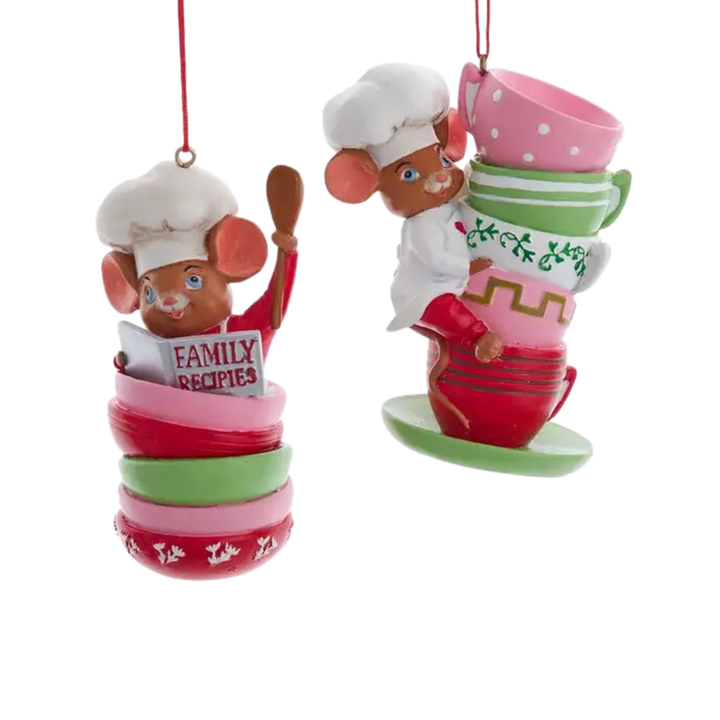 Resin Mice Chef Ornament