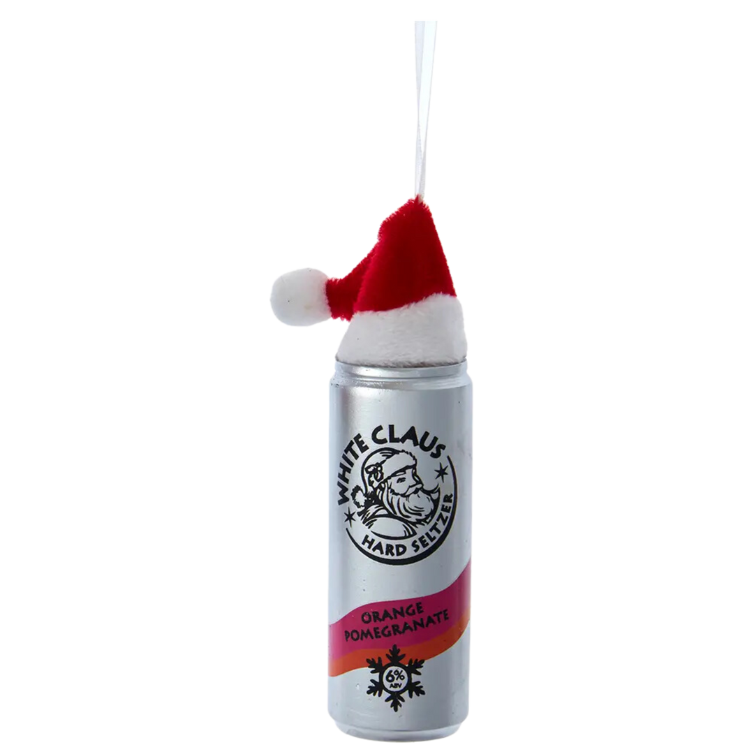 White Claus Seltzer Ornament