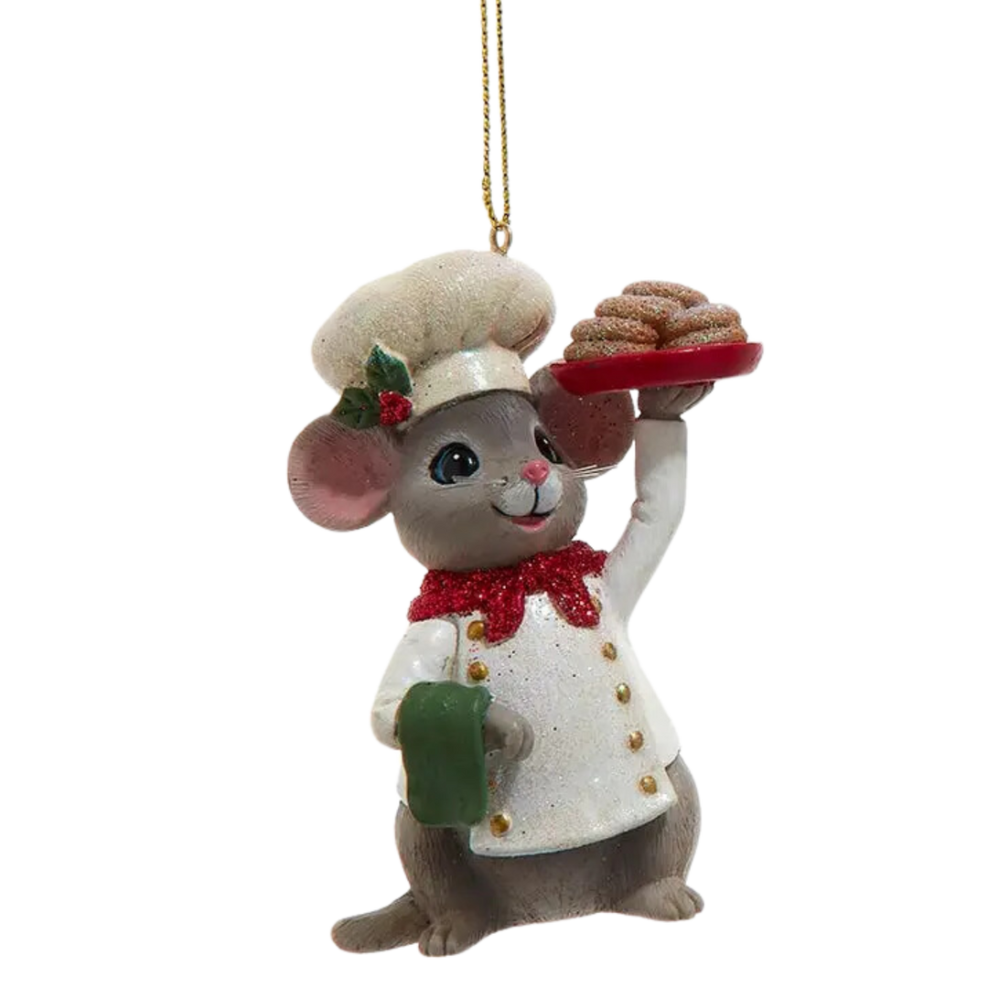 Nostalgic Mouse Chef Ornament