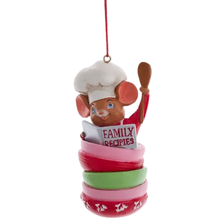 Resin Mice Chef Ornament