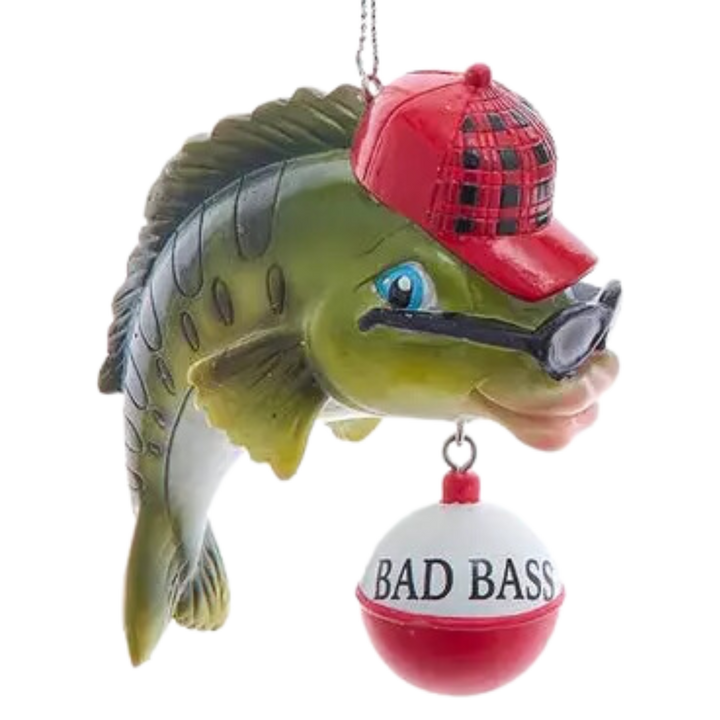 Resin Lodge Bass Fish Ornament