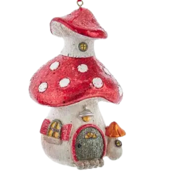 Pinecone Mushroom House Ornaments