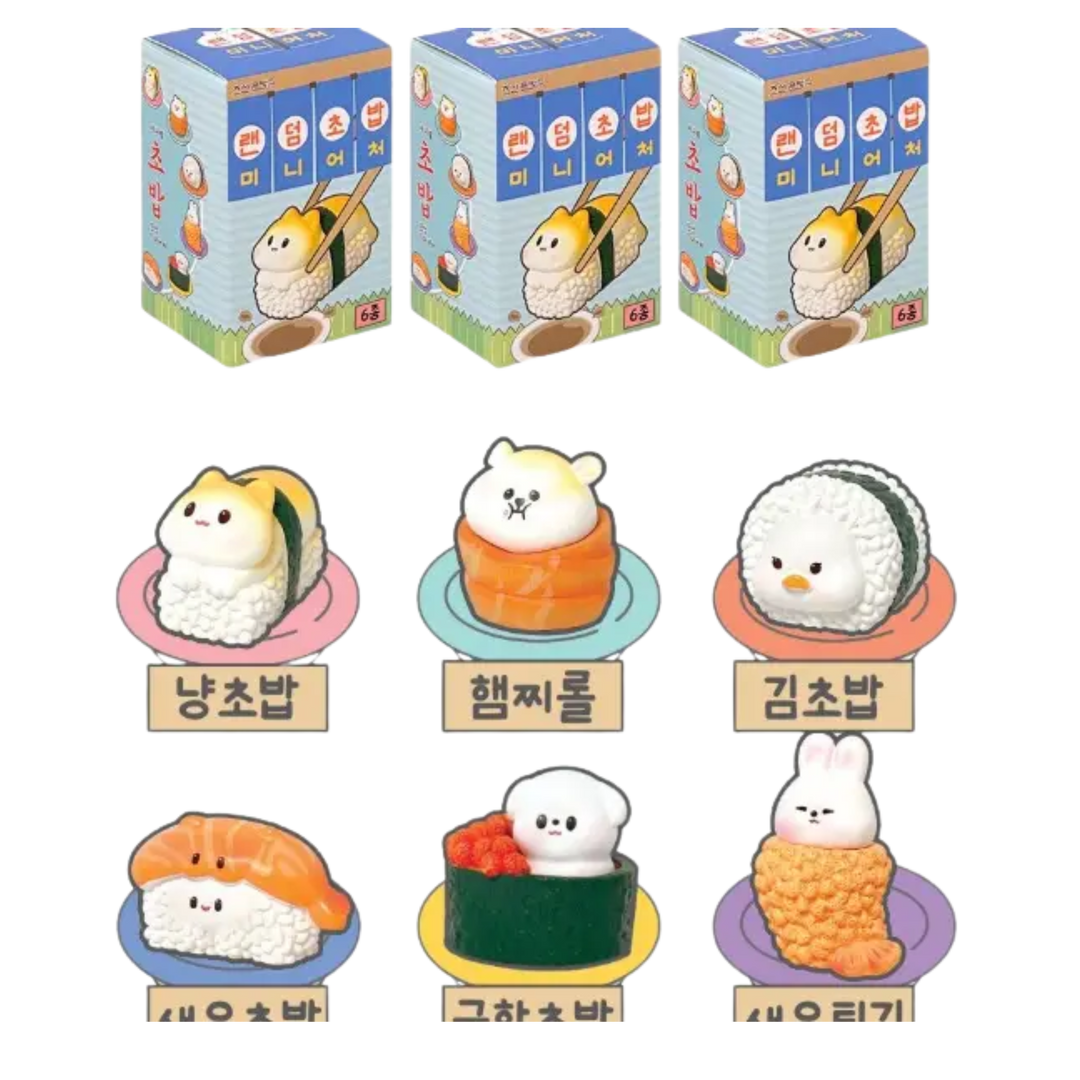 Random Sushi Animal Miniature Figure – Blind Box Toy