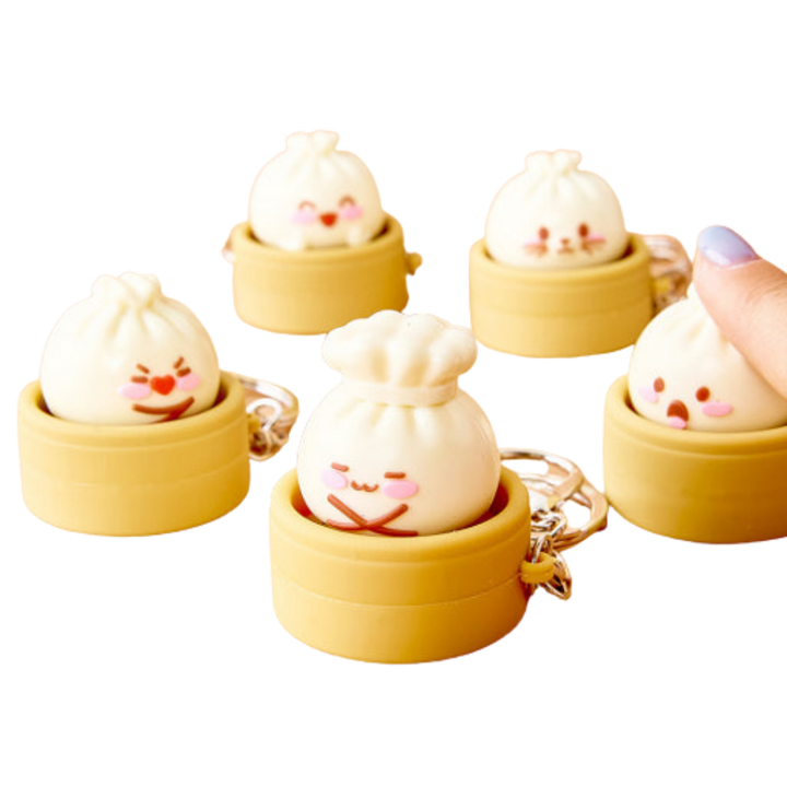 Dumpling Friends Clicker Keychain
