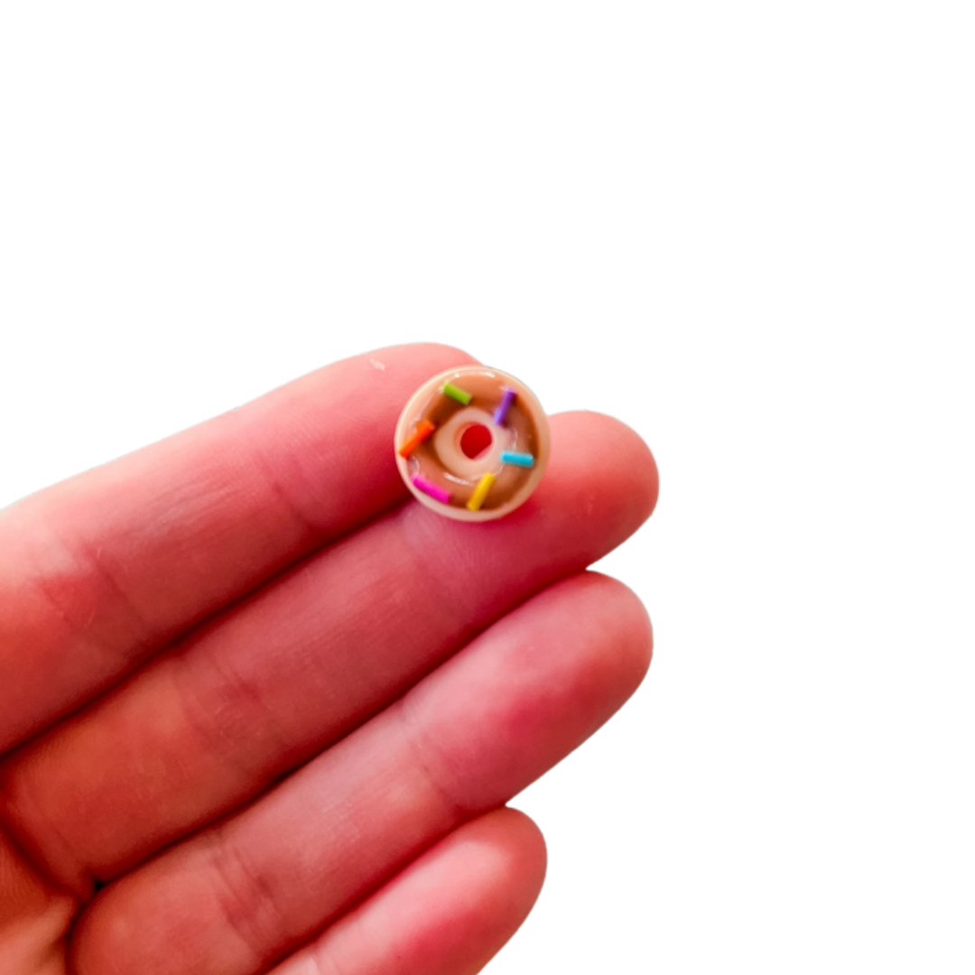 Mini Dot Donut Clay Donut Studs
