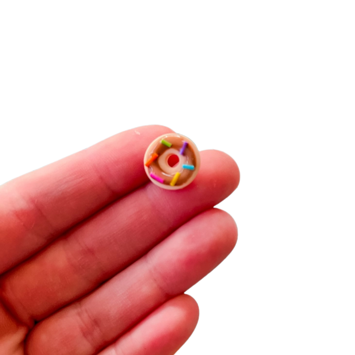 Mini Dot Donut Clay Donut Studs