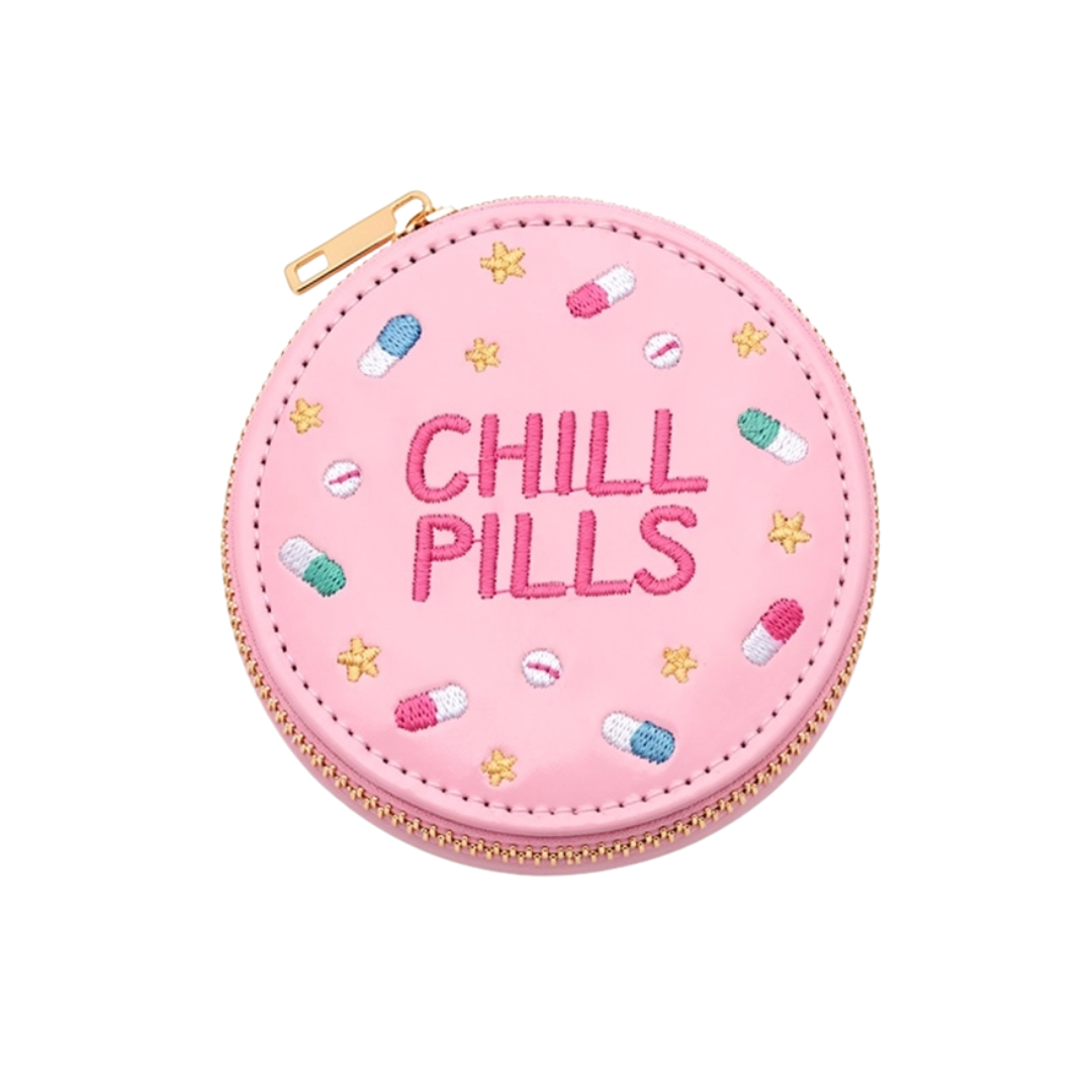 Daily Pill Case w/ Removable Pill Organizer - Chill Pills