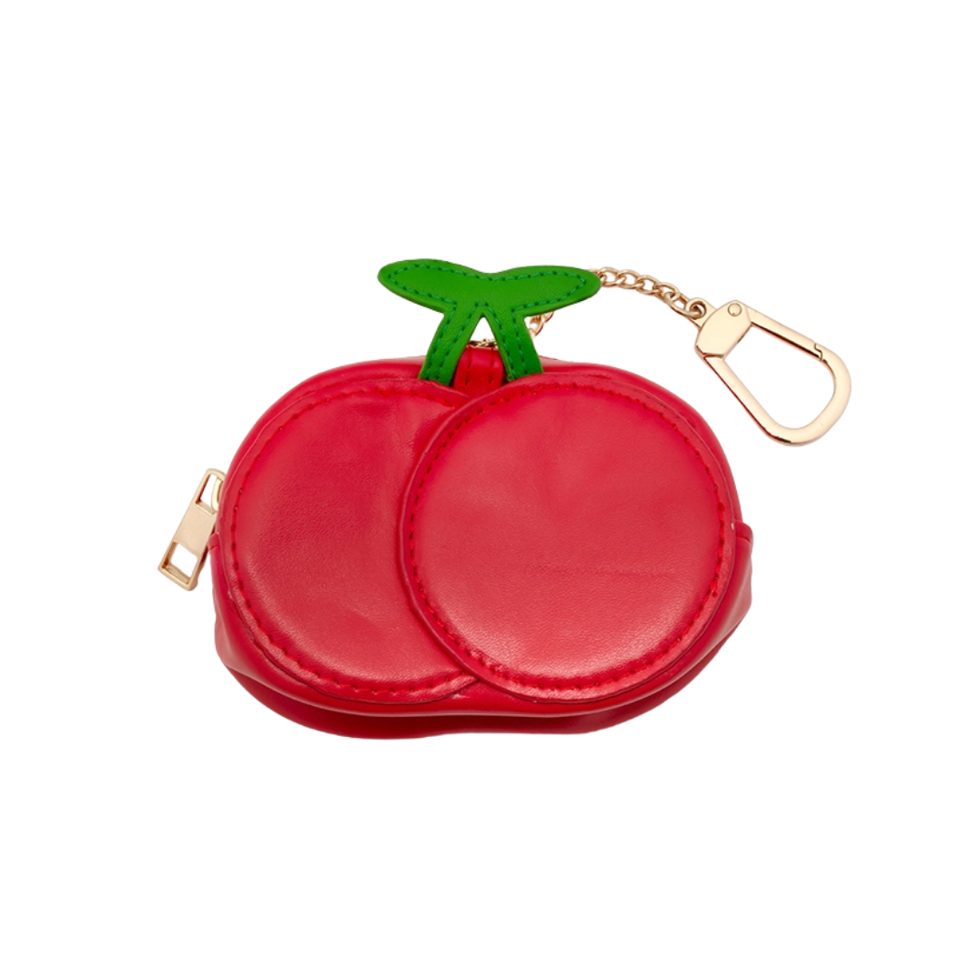 2-in-1 Bag Charm & Reusable Shopper Bag - Cherries