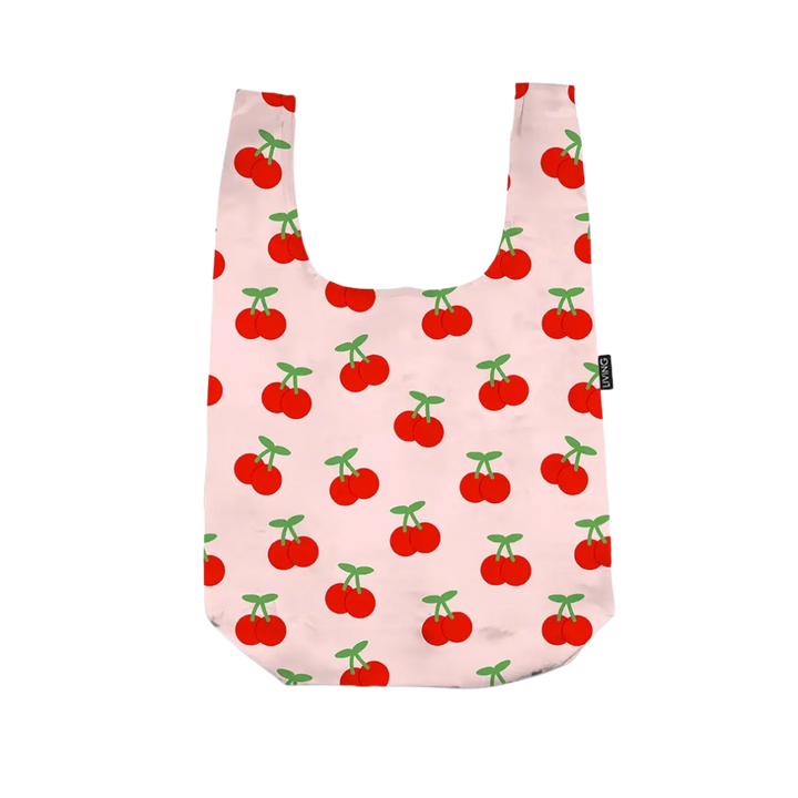 2-in-1 Bag Charm & Reusable Shopper Bag - Cherries