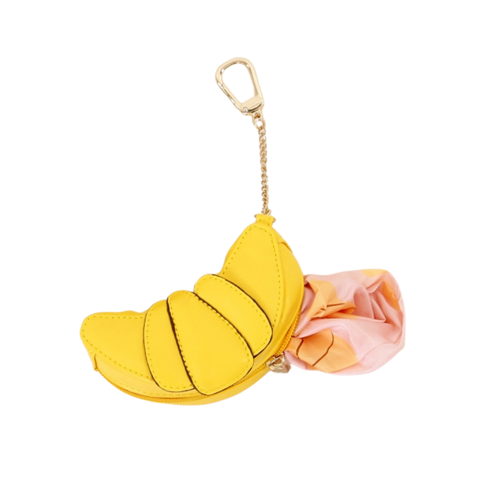 2-in-1 Bag Charm & Reusable Shopper Bag - Croissant Pastry