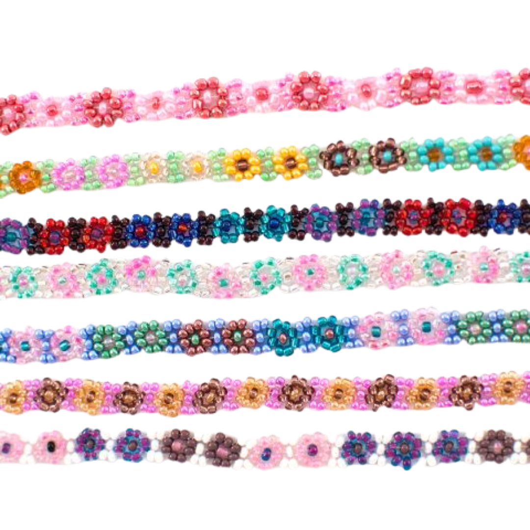 Beaded Flower Necklace