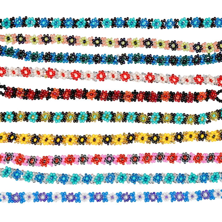 Beaded Flower Necklace