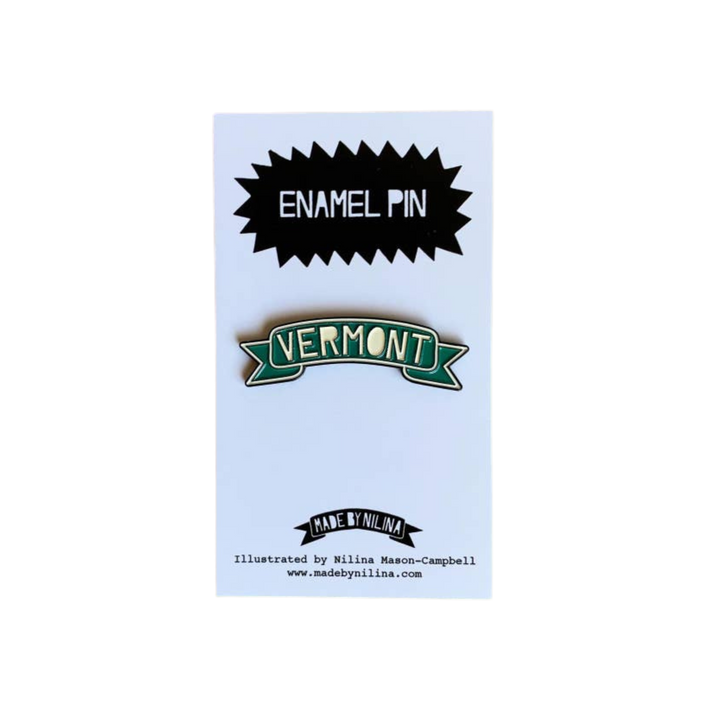 Vermont Enamel Pin Banner