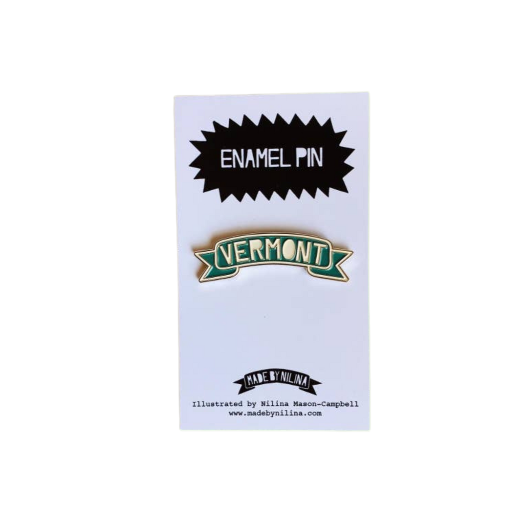 Vermont Enamel Pin Banner