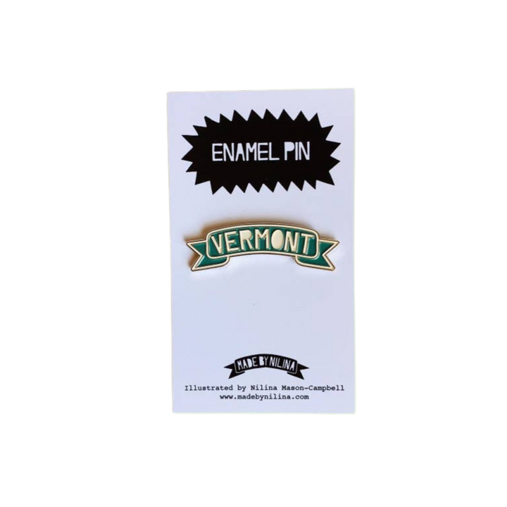 Vermont Enamel Pin Banner