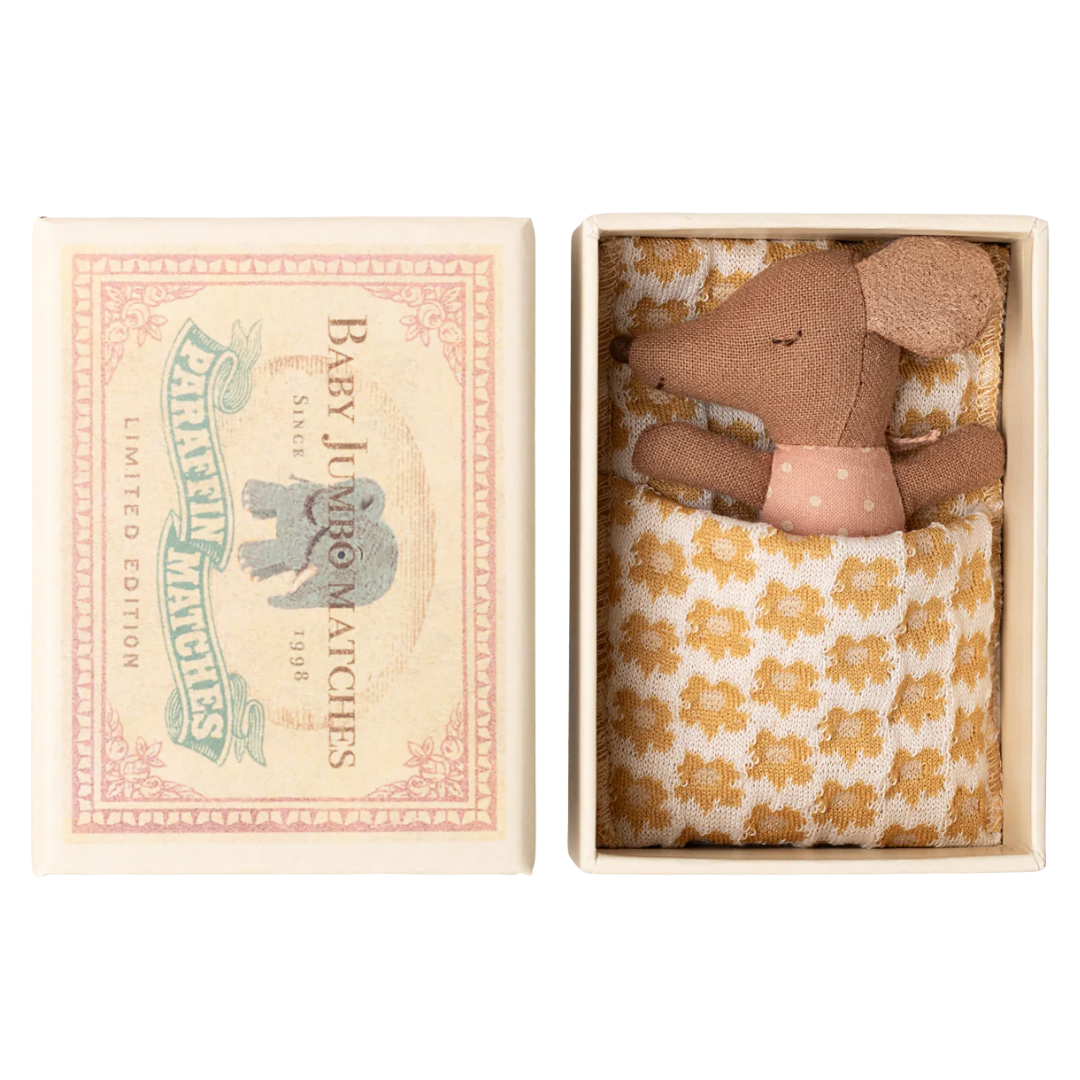 Sleepy Wakey Baby Mouse in Matchbox