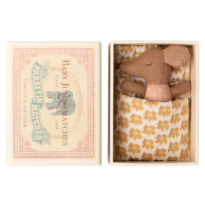 Sleepy Wakey Baby Mouse in Matchbox