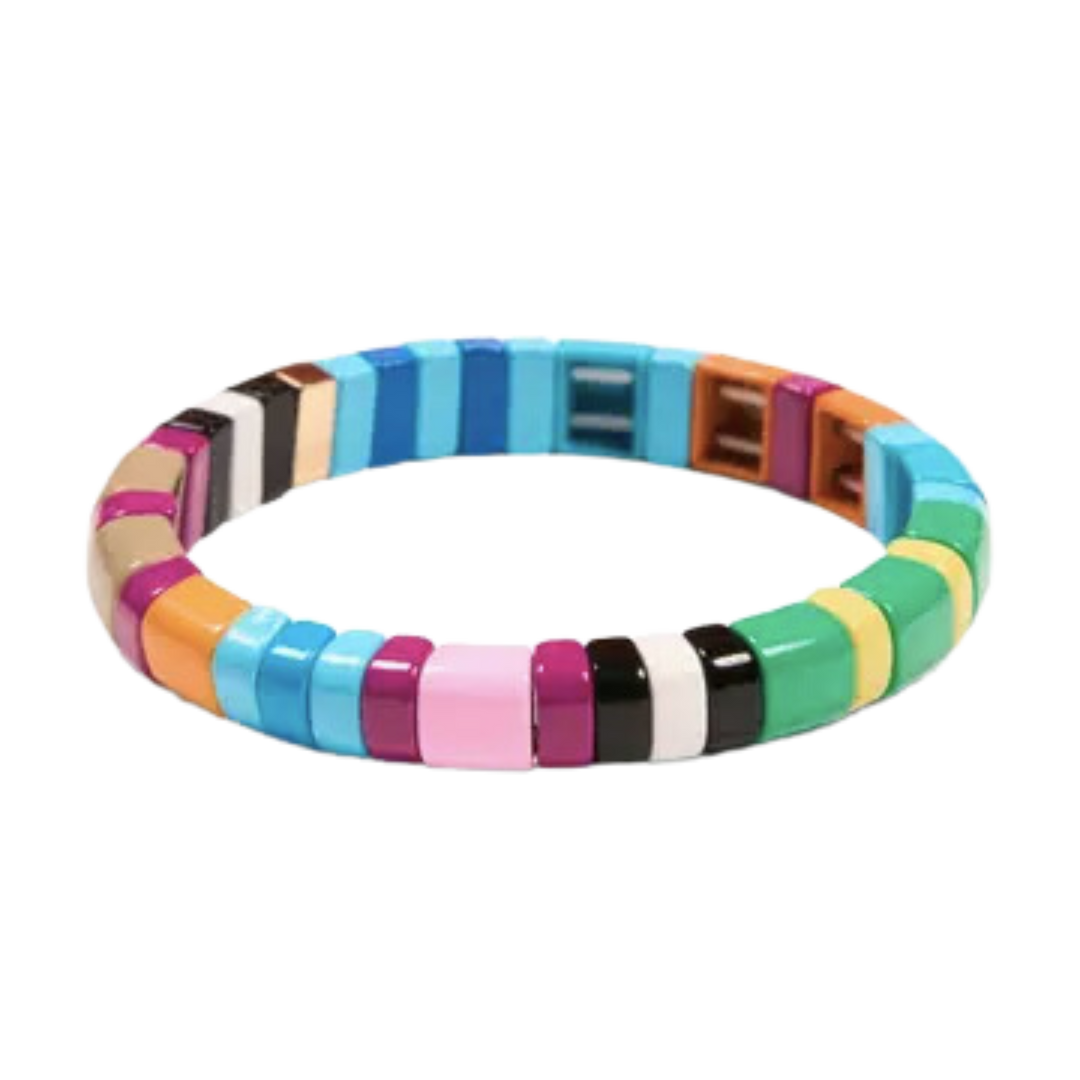 Sugar Stripe Tile Bracelets