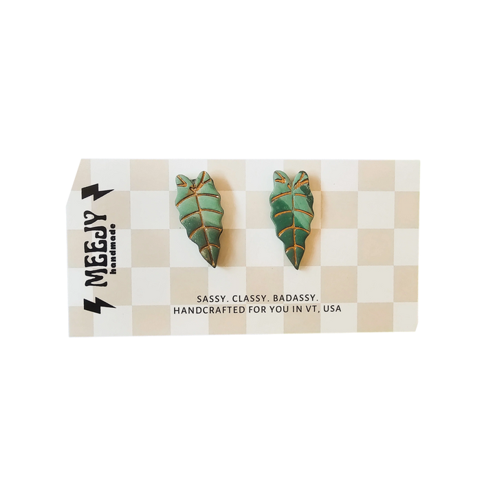 Leaf Stud Earrings