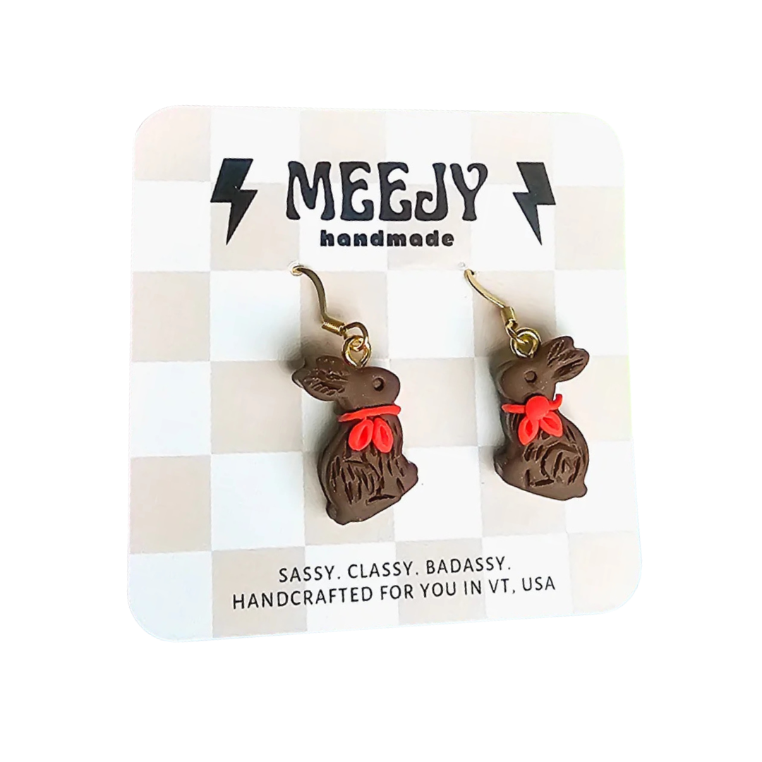 Chocolate Bunnies Earrings