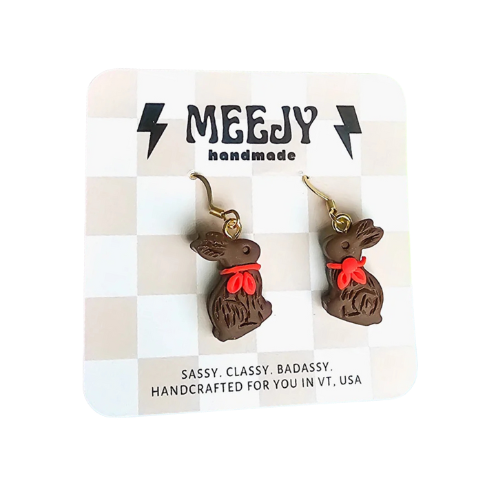 Chocolate Bunnies Earrings