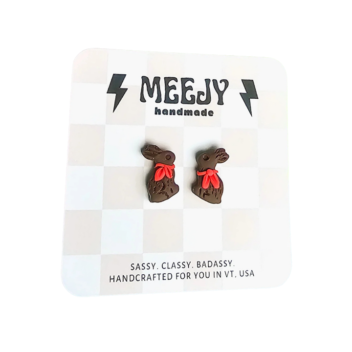Chocolate Bunnies Earrings