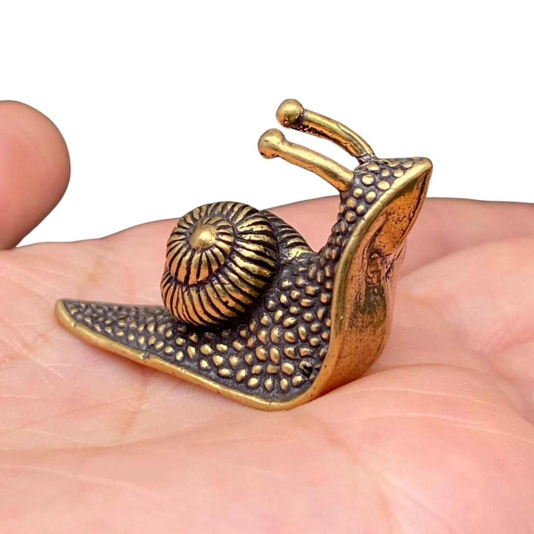 Brass Upright Snail Desktop Ornament