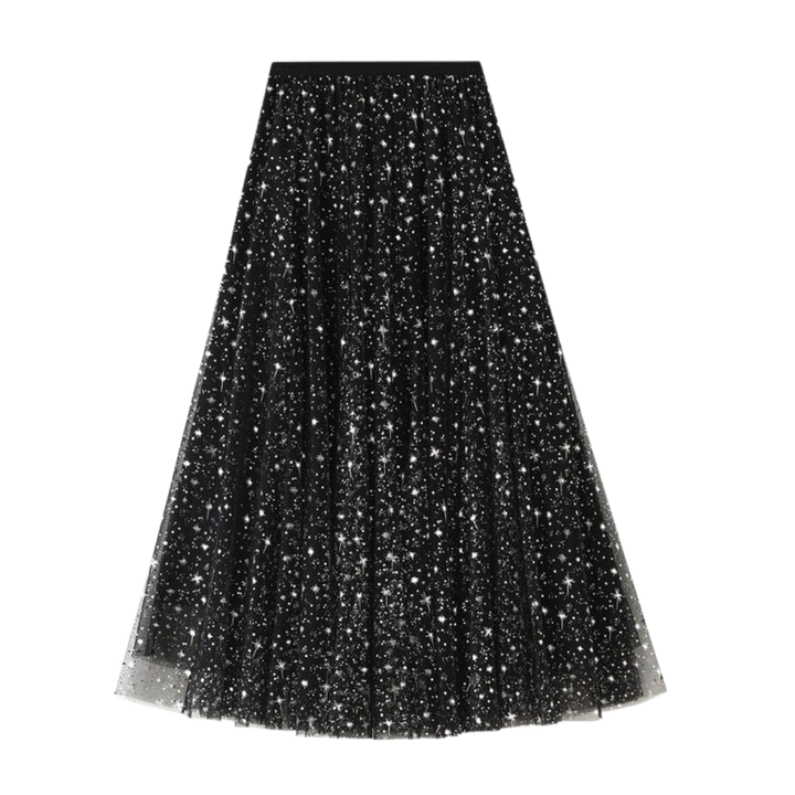 Star Sparkles Midi Skirt