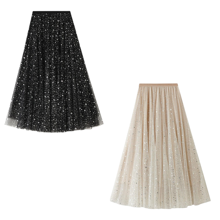 Star Sparkles Midi Skirt