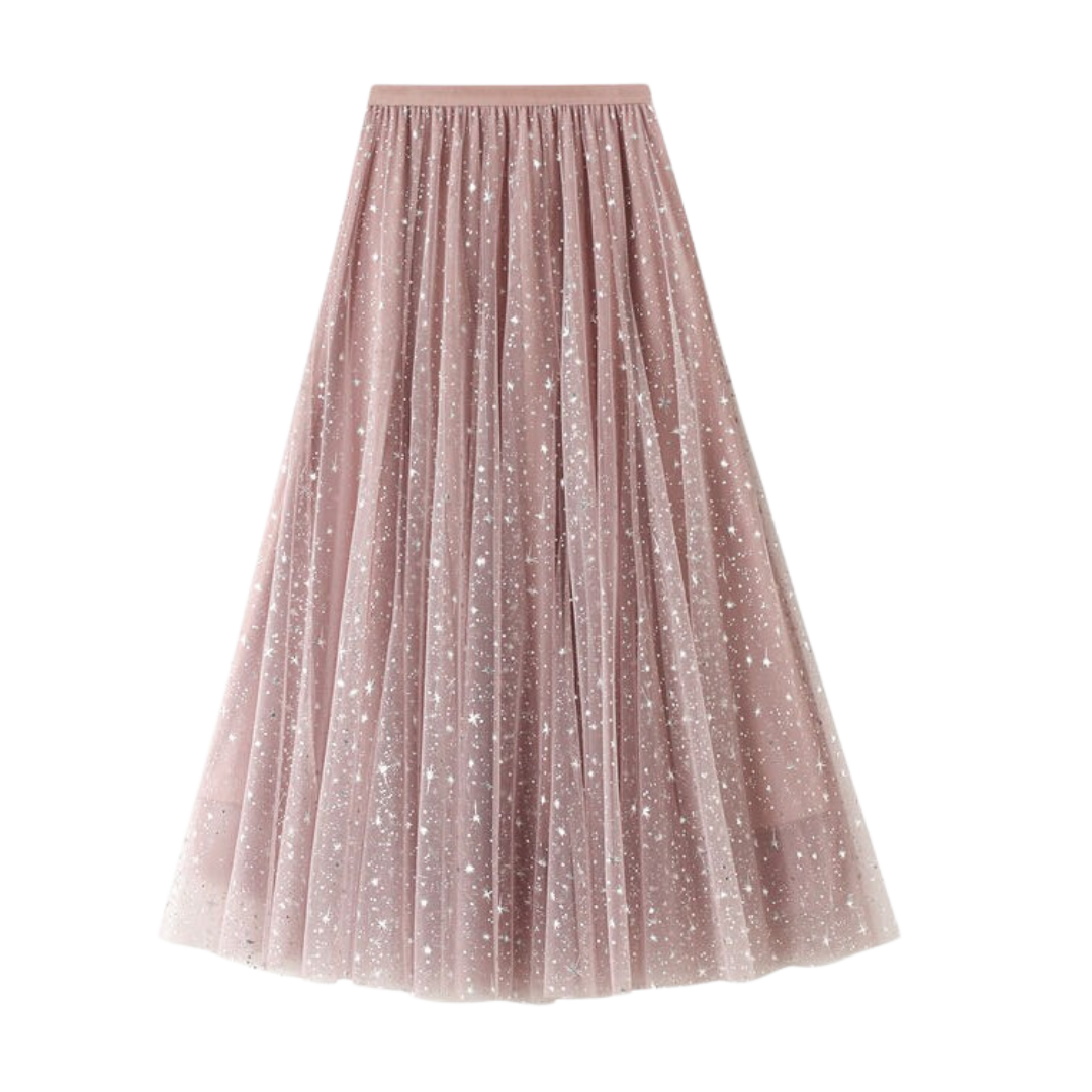 Star Sparkles Midi Skirt