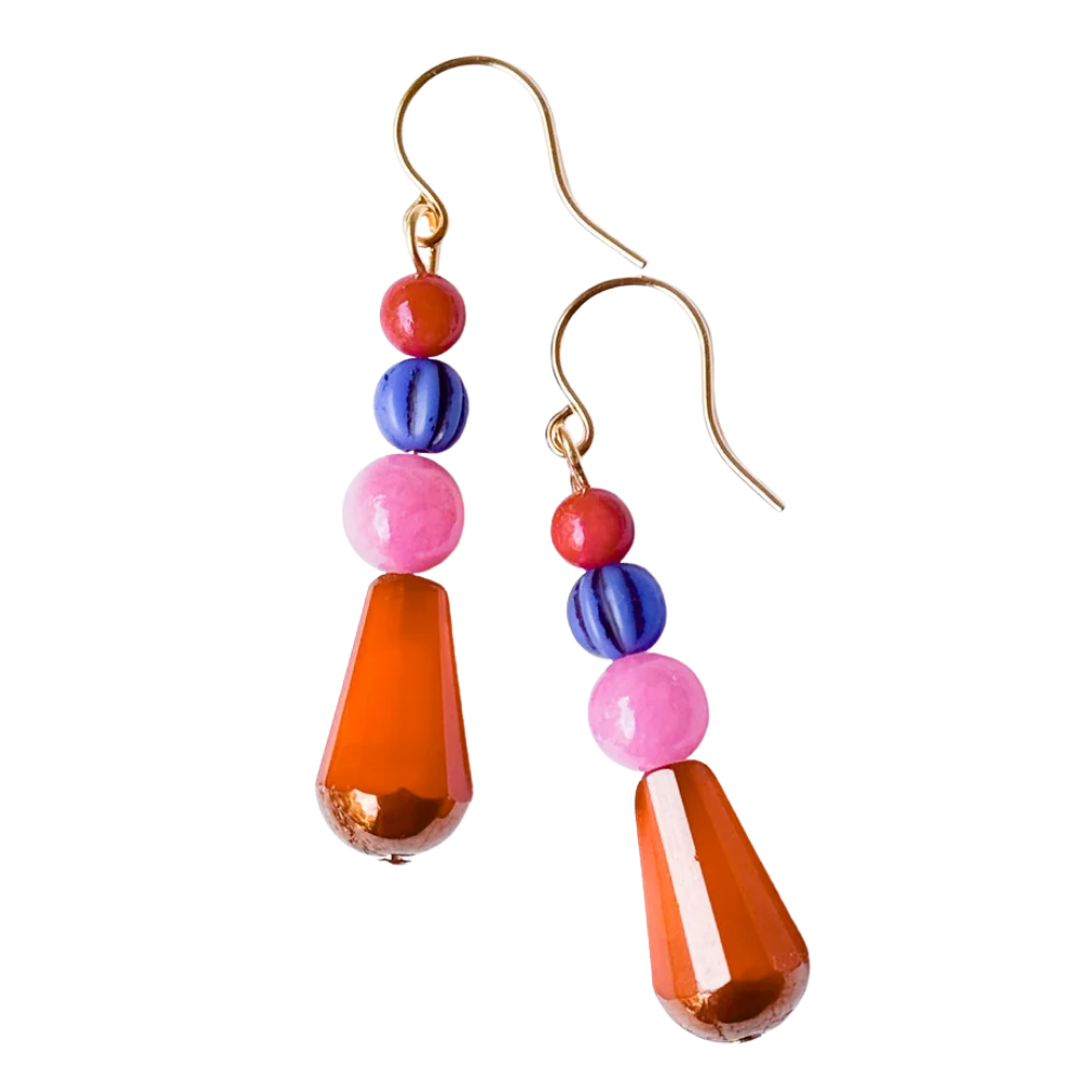 Czech Glass Drop Earrings