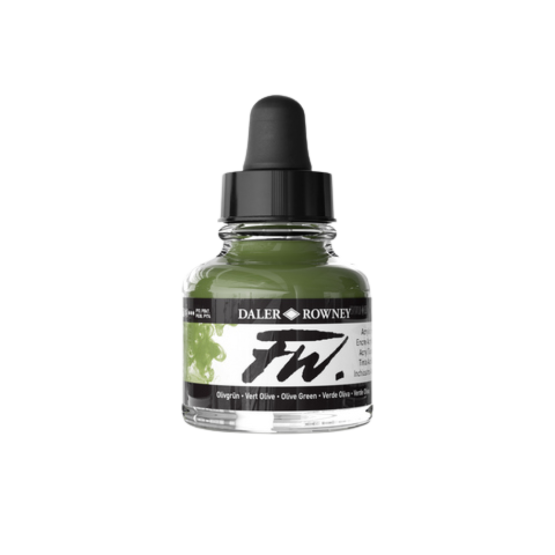 FW Liquid Acrylic Ink 1oz - Olive Green