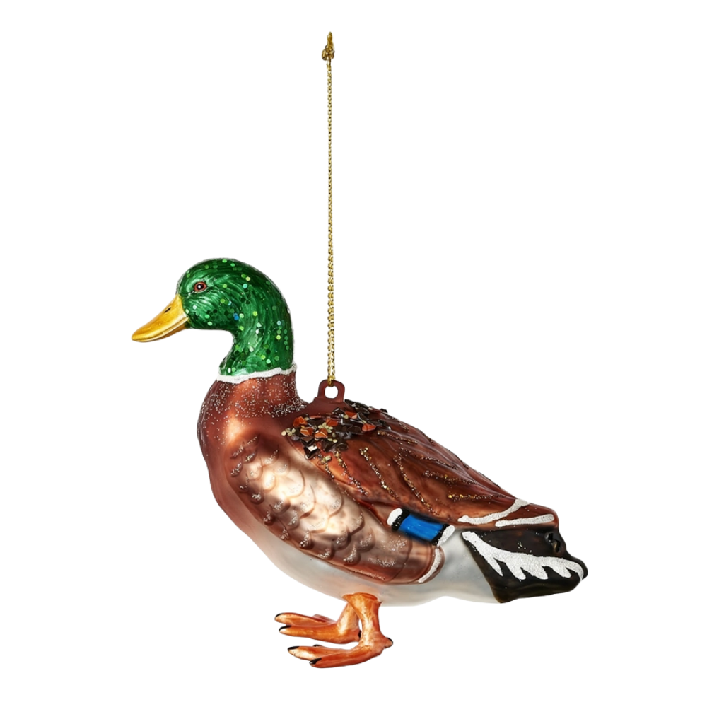 Mallard Glass Ornament