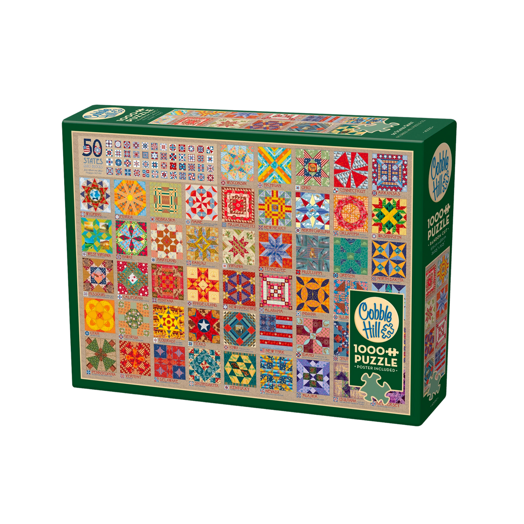 50 States Quilt Blocks - 1000pc Puzzle
