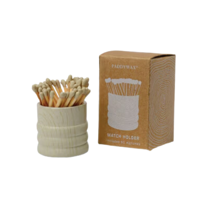 Ceramic Wood Match Holder