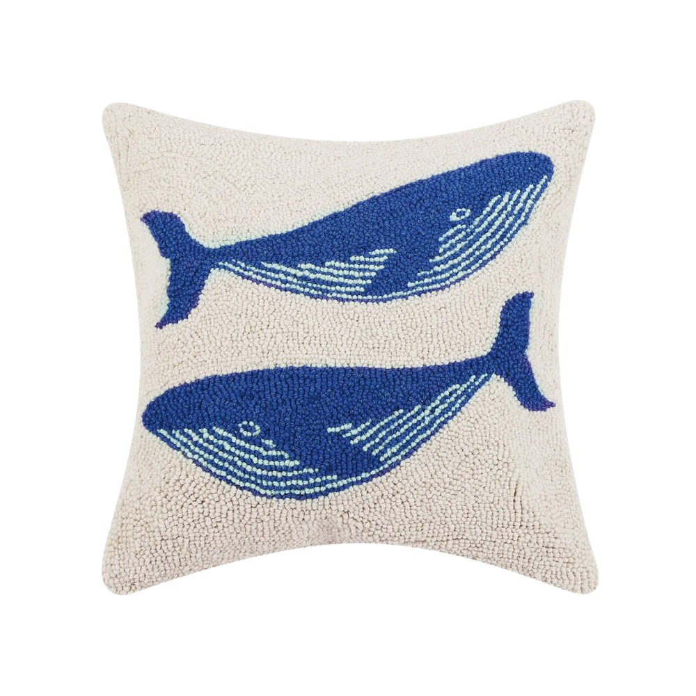 Whale Hook Pillow