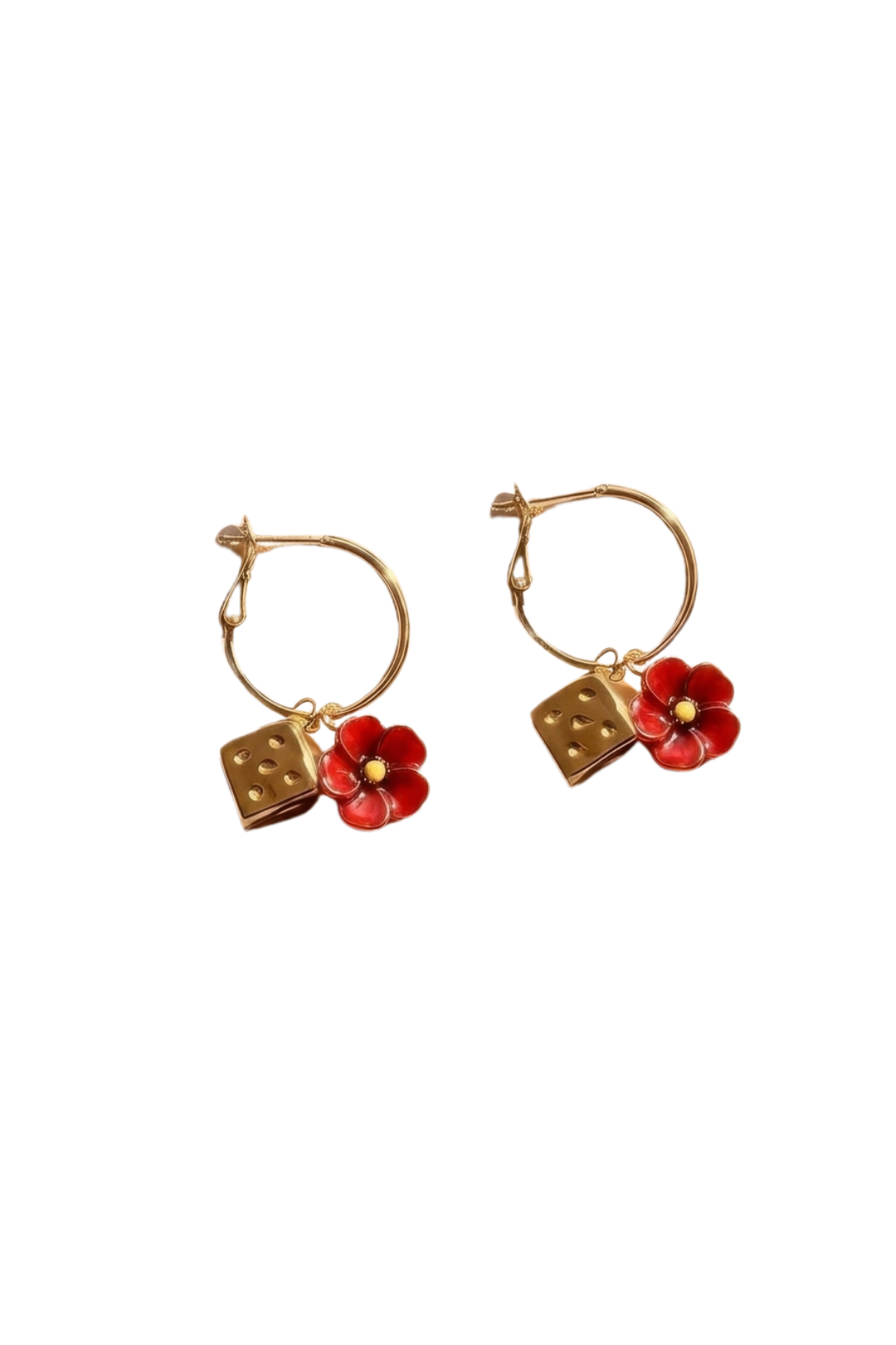 Lucky Poppy Hoops