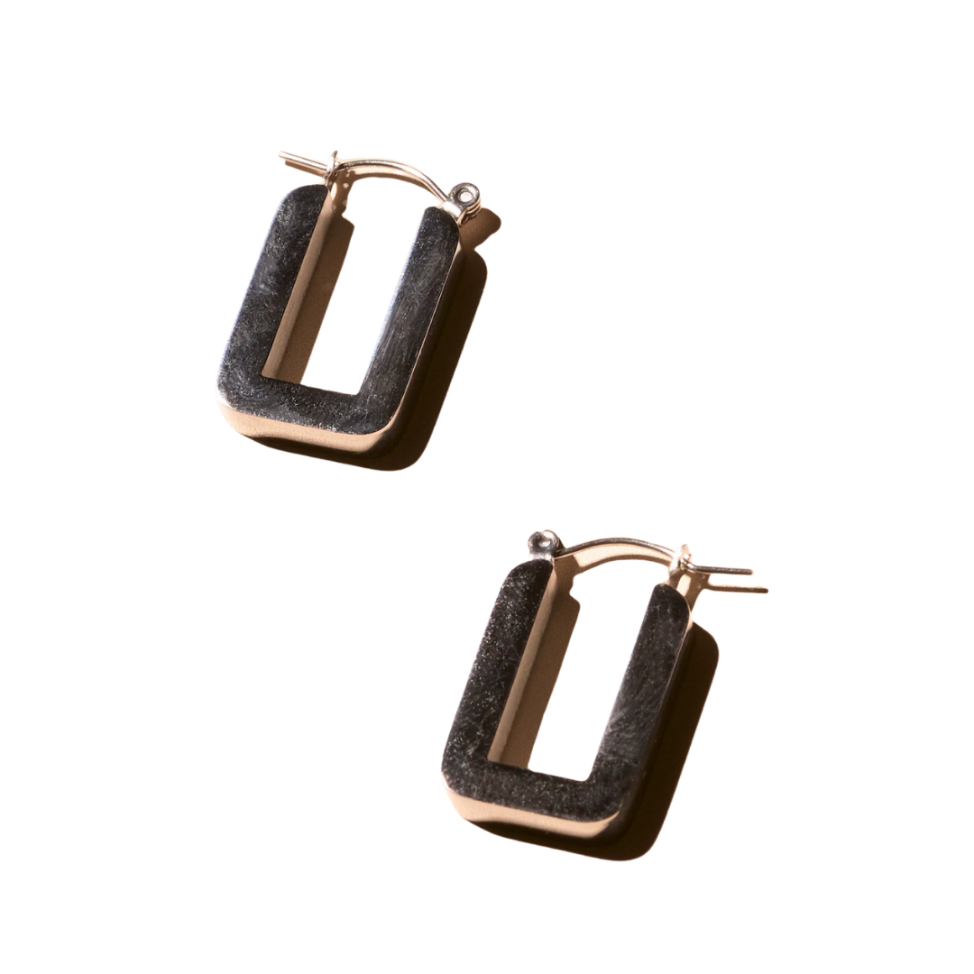 Corner Hoop Earrings