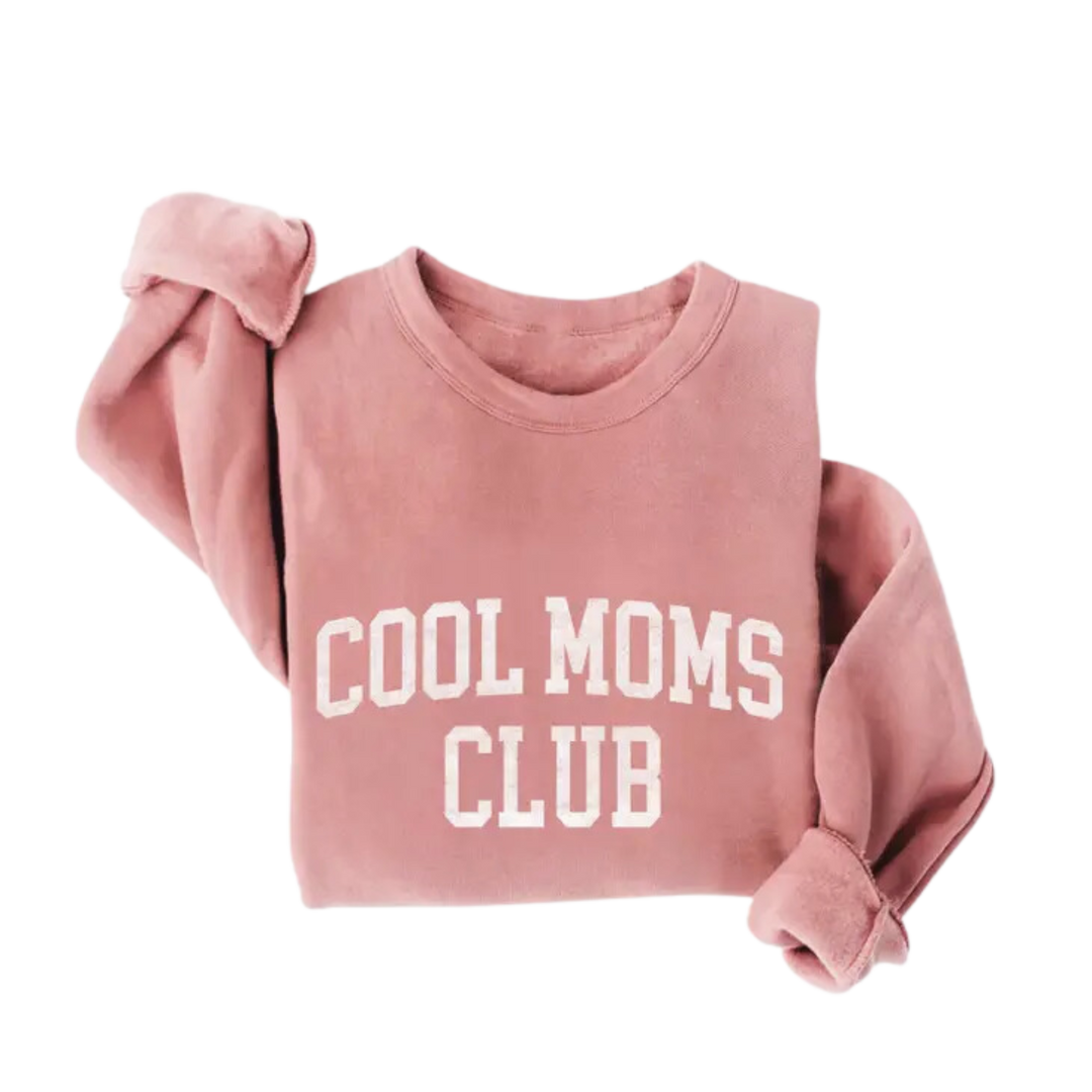 Cool Moms Club Graphic Sweatshirt - Mauve
