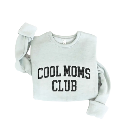 Cool Moms Club Graphic Sweatshirt - Dusty Sage