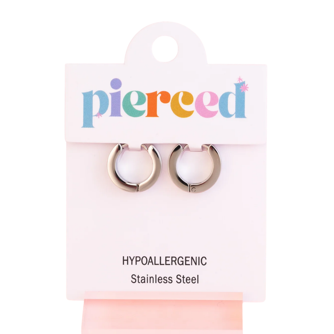 Silver Light Blue Checkered Huggies