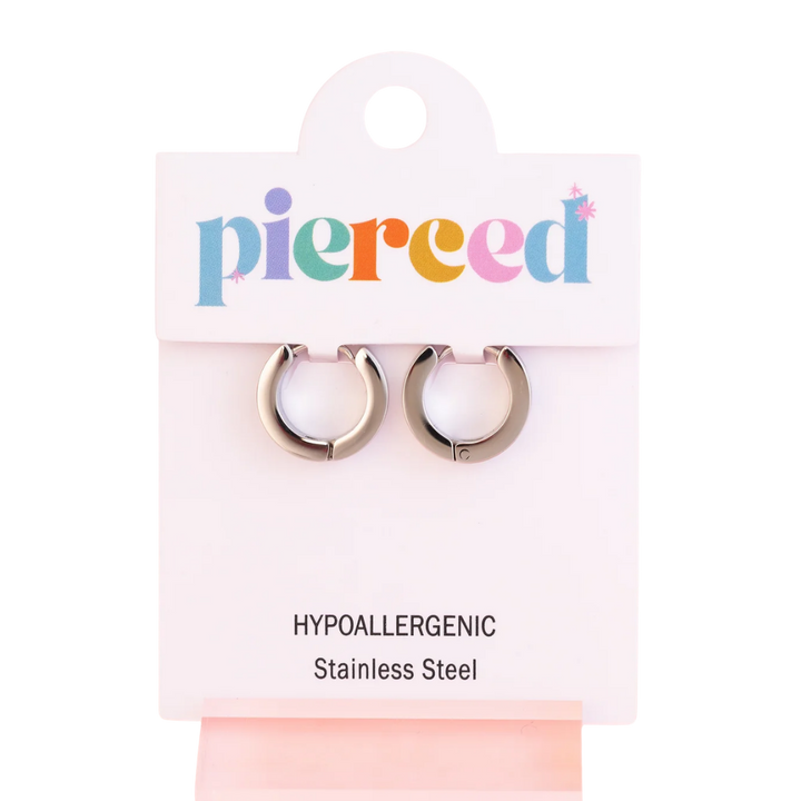 Silver Light Blue Checkered Huggies