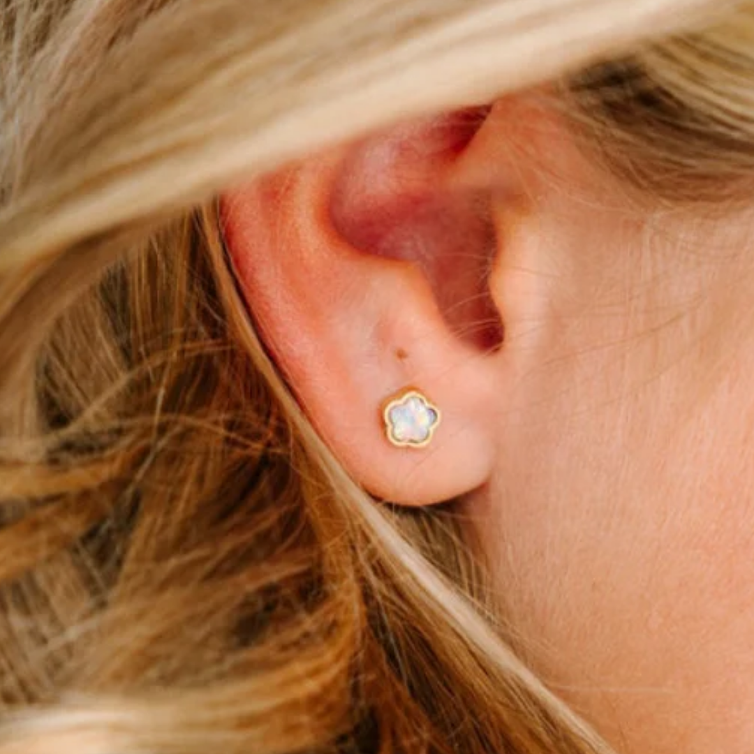 Flower Opal Earrings
