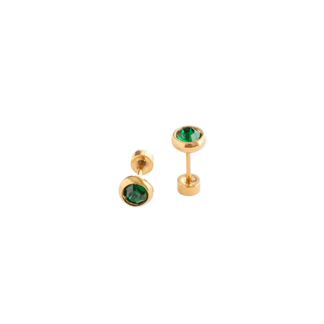 Emerald Stud Earrings